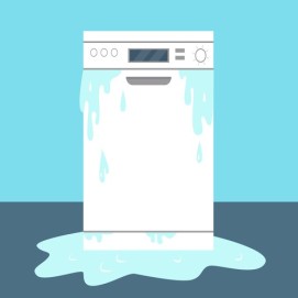 علت نشت اب از ماشین ظرفشویی